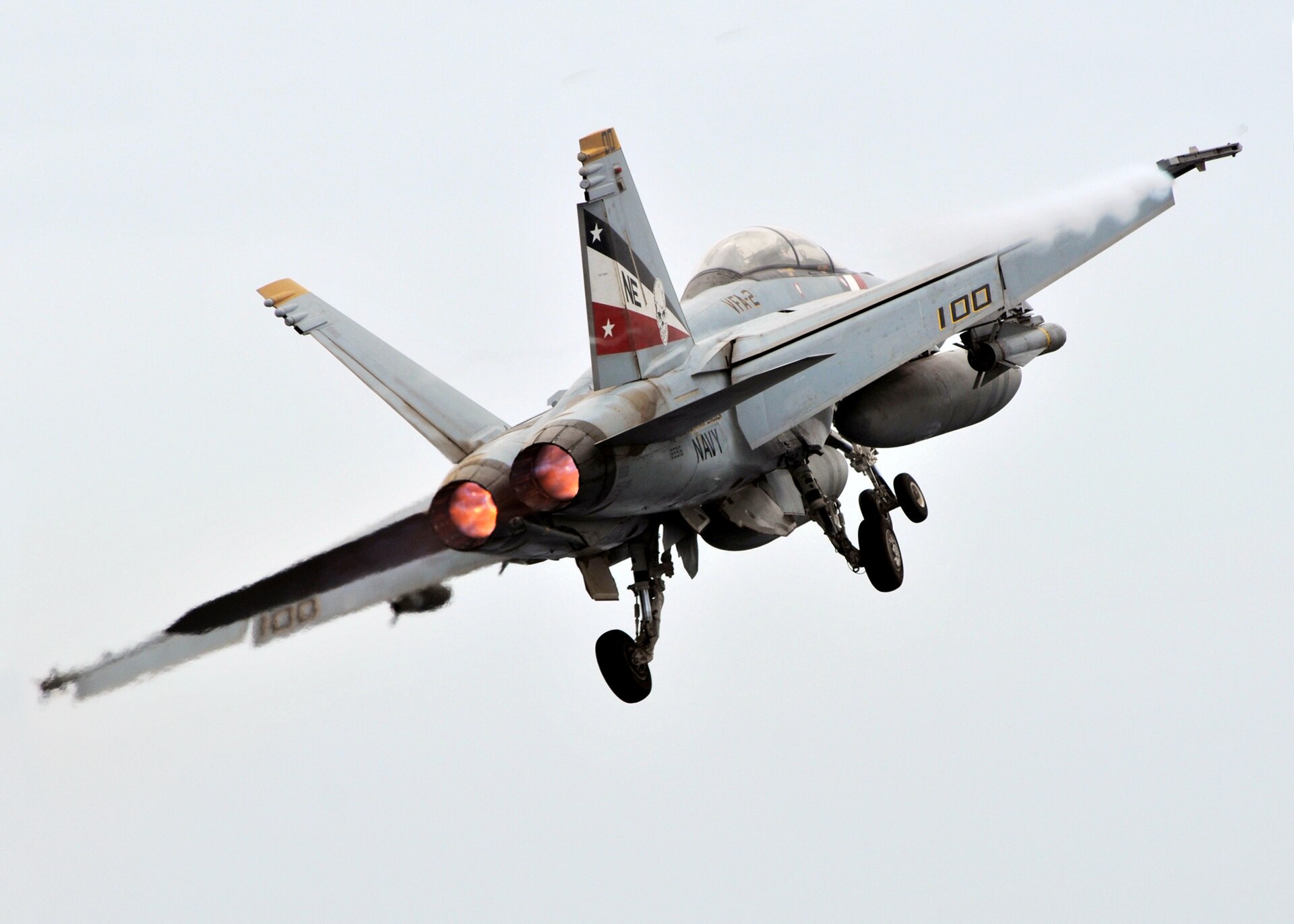 A US military fighter jet in flight (illustrative)